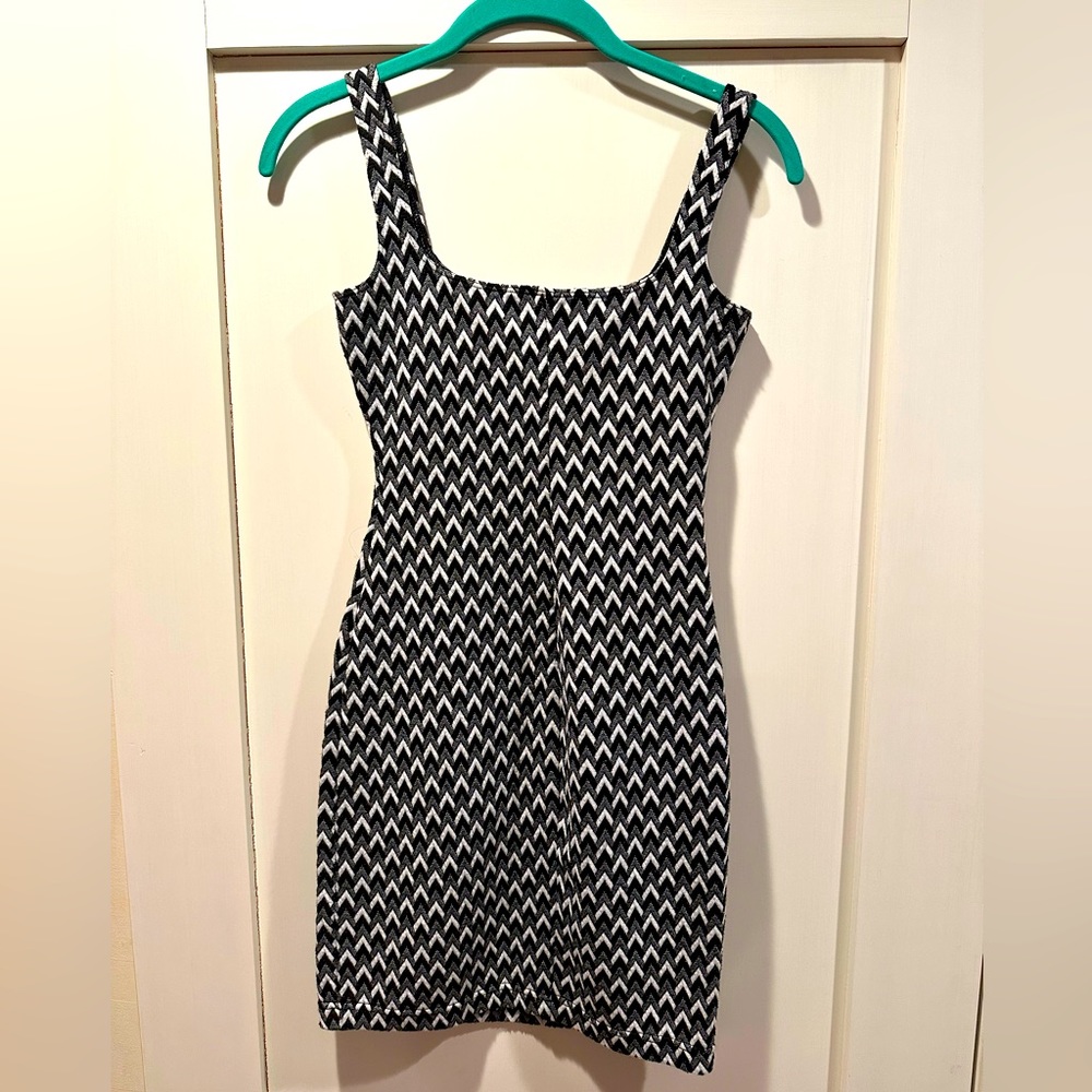 American Apparel Black and White Dress